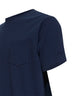 Navy blue stretch cotton pique Bakewell T-shirt