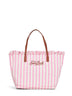 Borsa shopping City regular rosa e bianco