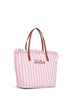 Borsa shopping City regular rosa e bianco