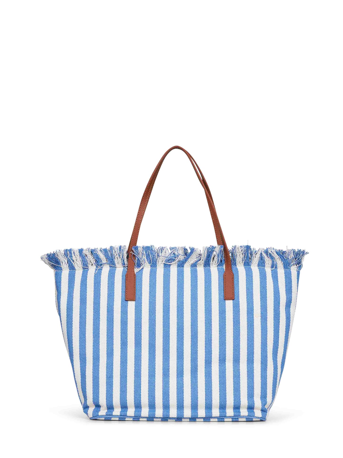 Light blue and white City regular shopping bag