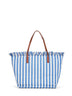 Light blue and white City regular shopping bag