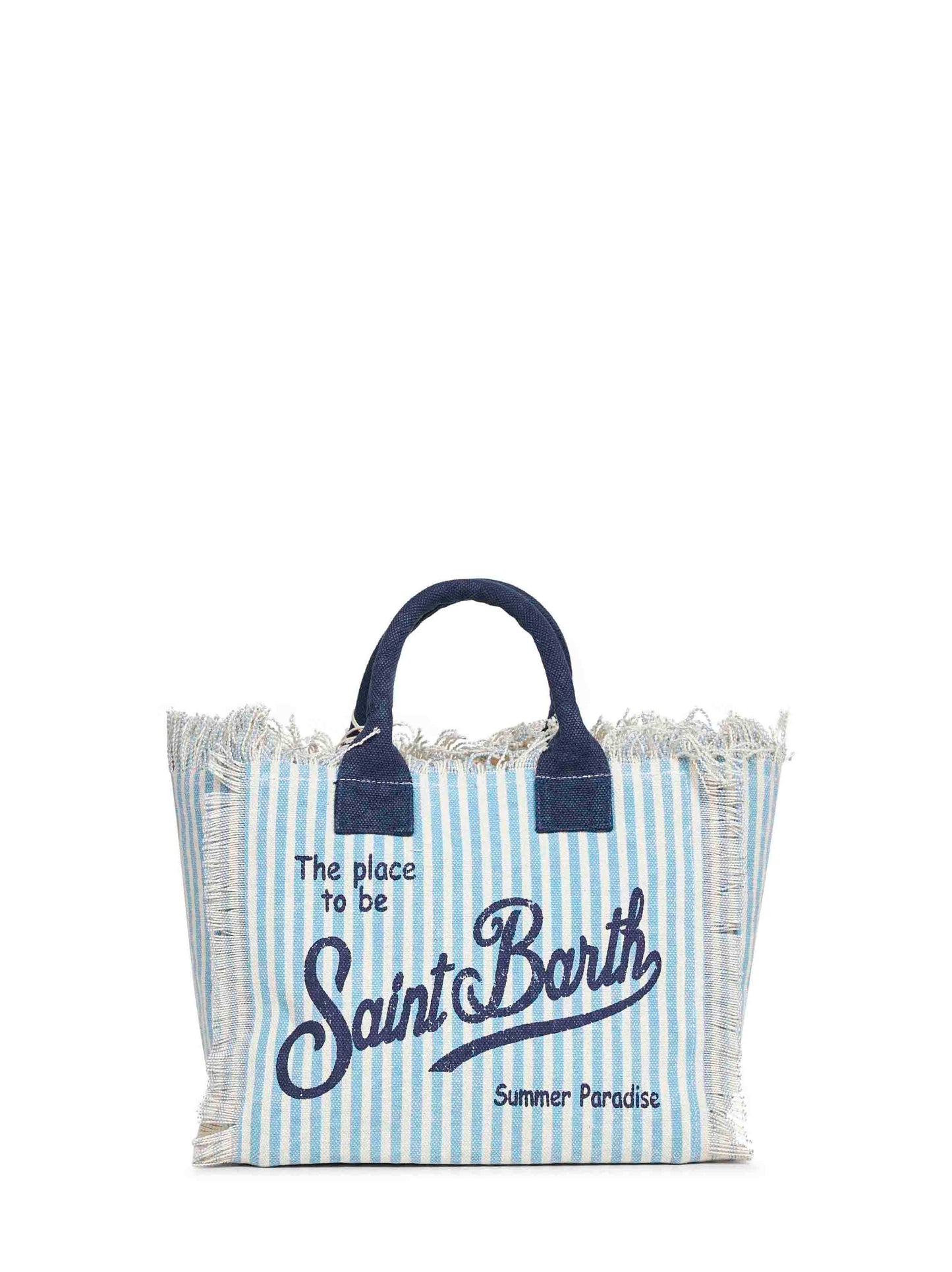 Borsa a mano con tracolla Colette azzurro e panna