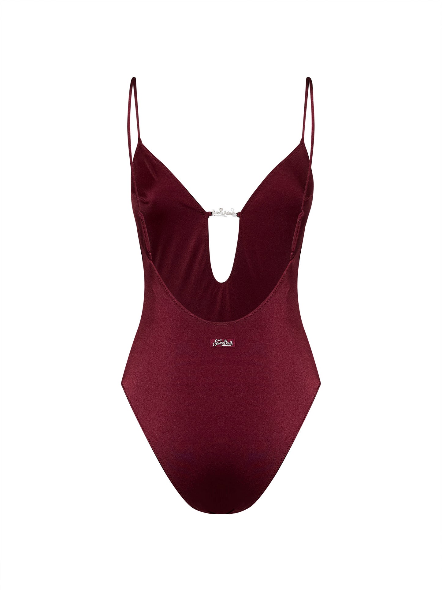 Costume intero Crunchy Plate in lycra bordeaux