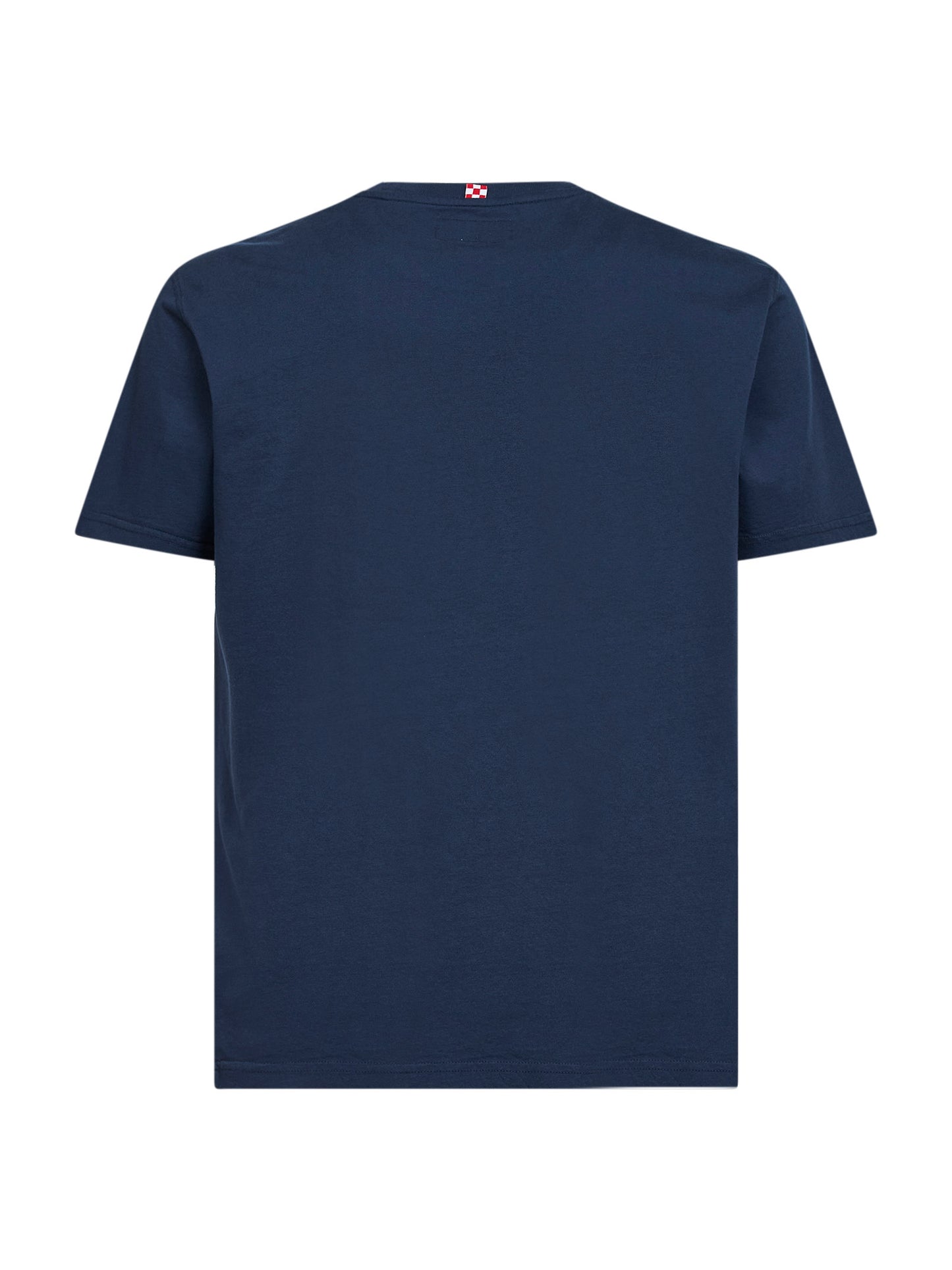 T-shirt Denver in cotone blu con stampa Sport Club