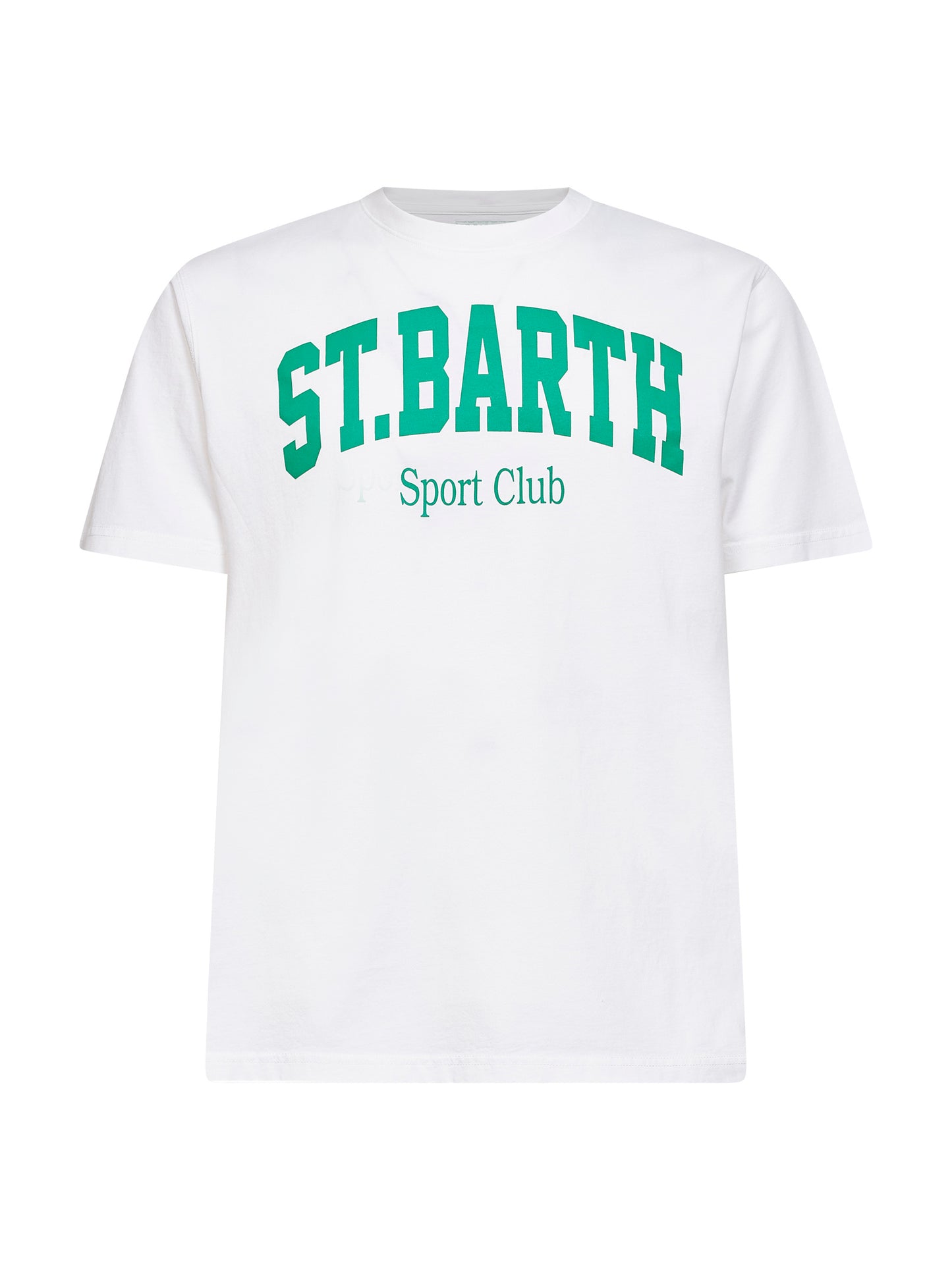 T-shirt Denver in cotone bianco con stampa Sport Club