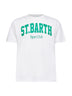 T-shirt Denver in cotone bianco con stampa Sport Club