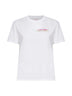 T-shirt ricamata Emilie in jersey di cotone bianco