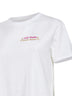 T-shirt ricamata Emilie in jersey di cotone bianco