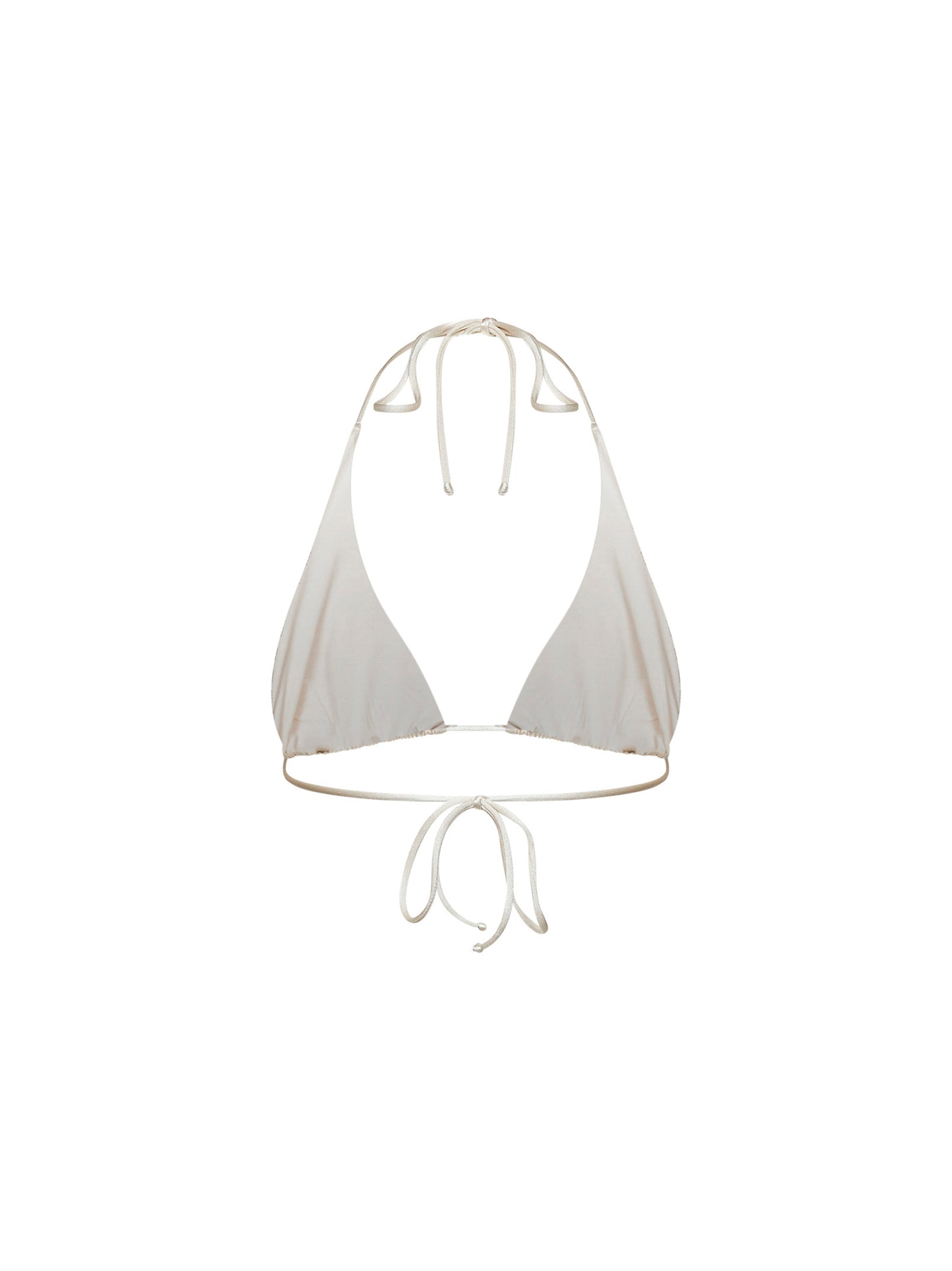 Top bikini a triangolo Guiana in lycra con motivo zebra in strass