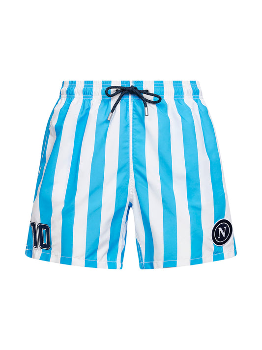 Shorts da mare Gustavia con stampa Napoli - SSC NAPOLI SPECIAL EDITION
