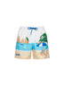 Shorts da mare Gustavia con stampa piazzata Capri