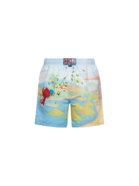 Shorts da mare Gustavia stampa Paperone Montecarlo - Disney Special Edition
