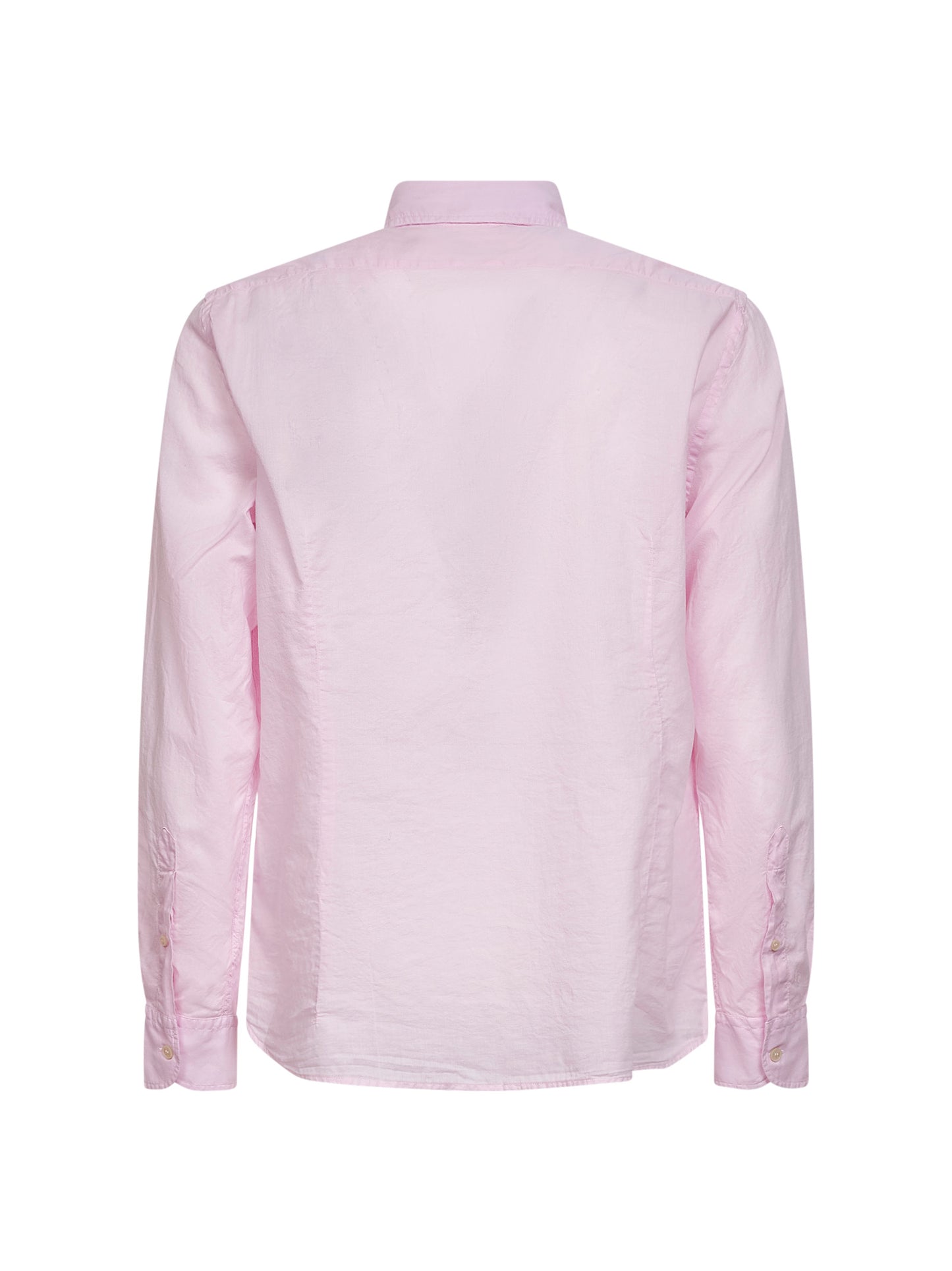 Camicia Chemise in cotone rosa con ricamo logo