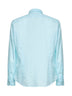 Camicia Chemise in cotone voile verde acqua con ricamo logo