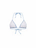 Light blue wave rachel knit Leah triangle bikini top