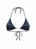 Top bikini a triangolo Leah Plate in lycra glossy finish blu