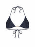 Top bikini a triangolo Leah Plate in lycra glossy finish blu
