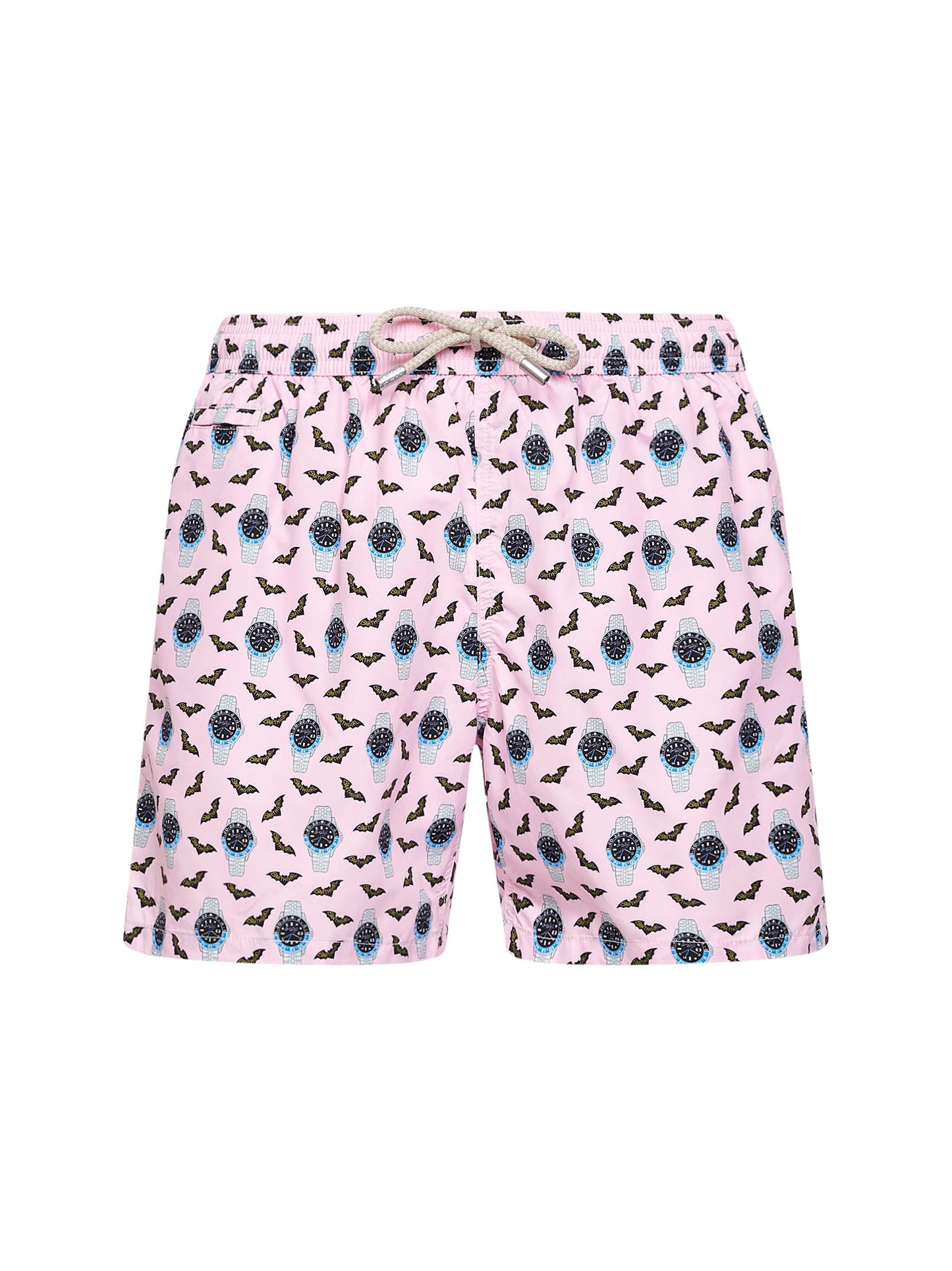 Shorts da mare Lighting in tessuto leggero stampato rosa