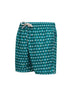 Shorts da mare Lighting in tessuto leggero stampato verde