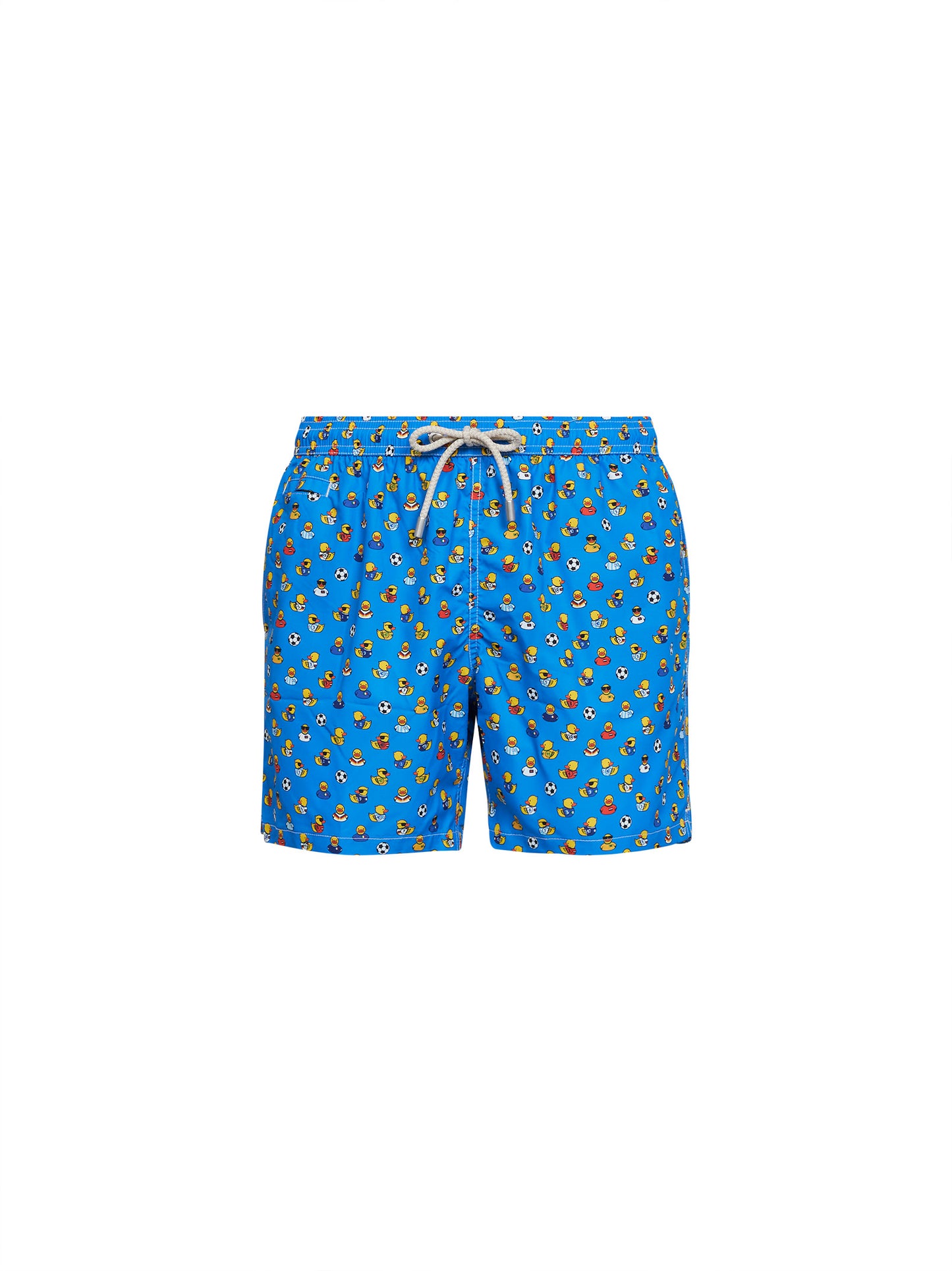 Shorts da mare Lighting in tessuto leggero stampato azzurro
