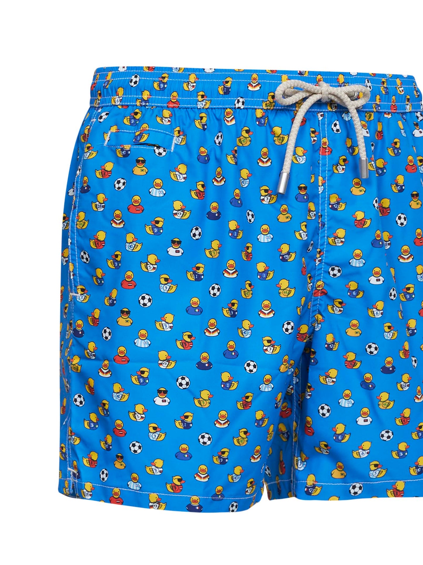 Shorts da mare Lighting in tessuto leggero stampato azzurro