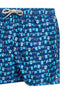 Shorts da mare Lighting in tessuto leggero stampato blu - SSC NAPOLI EDIZIONE SPECIALE