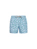 Light blue lightweight printed fabric Lighting swim shorts