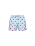 Shorts da mare Lighting in tessuto leggero a righe stampato azzurro