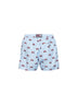 Shorts da mare Lighting in tessuto leggero a righe stampato azzurro