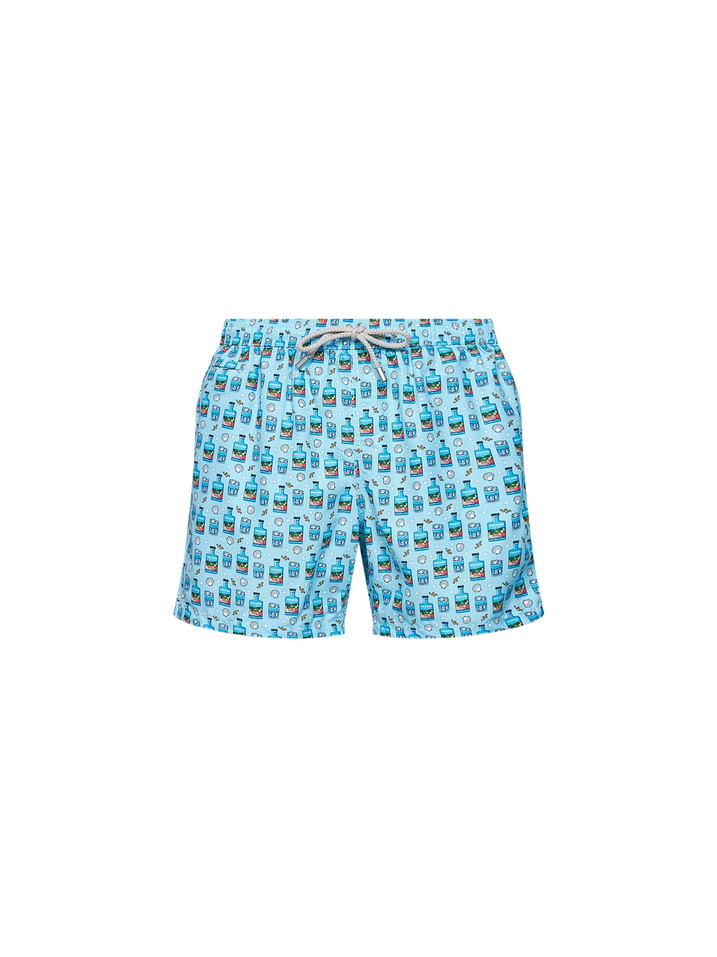 Light blue lightweight printed fabric Lighting Portofino gin swim shorts - Special Edition