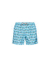 Light blue lightweight printed fabric Lighting Portofino gin swim shorts - Special Edition
