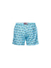 Light blue lightweight printed fabric Lighting Portofino gin swim shorts - Special Edition