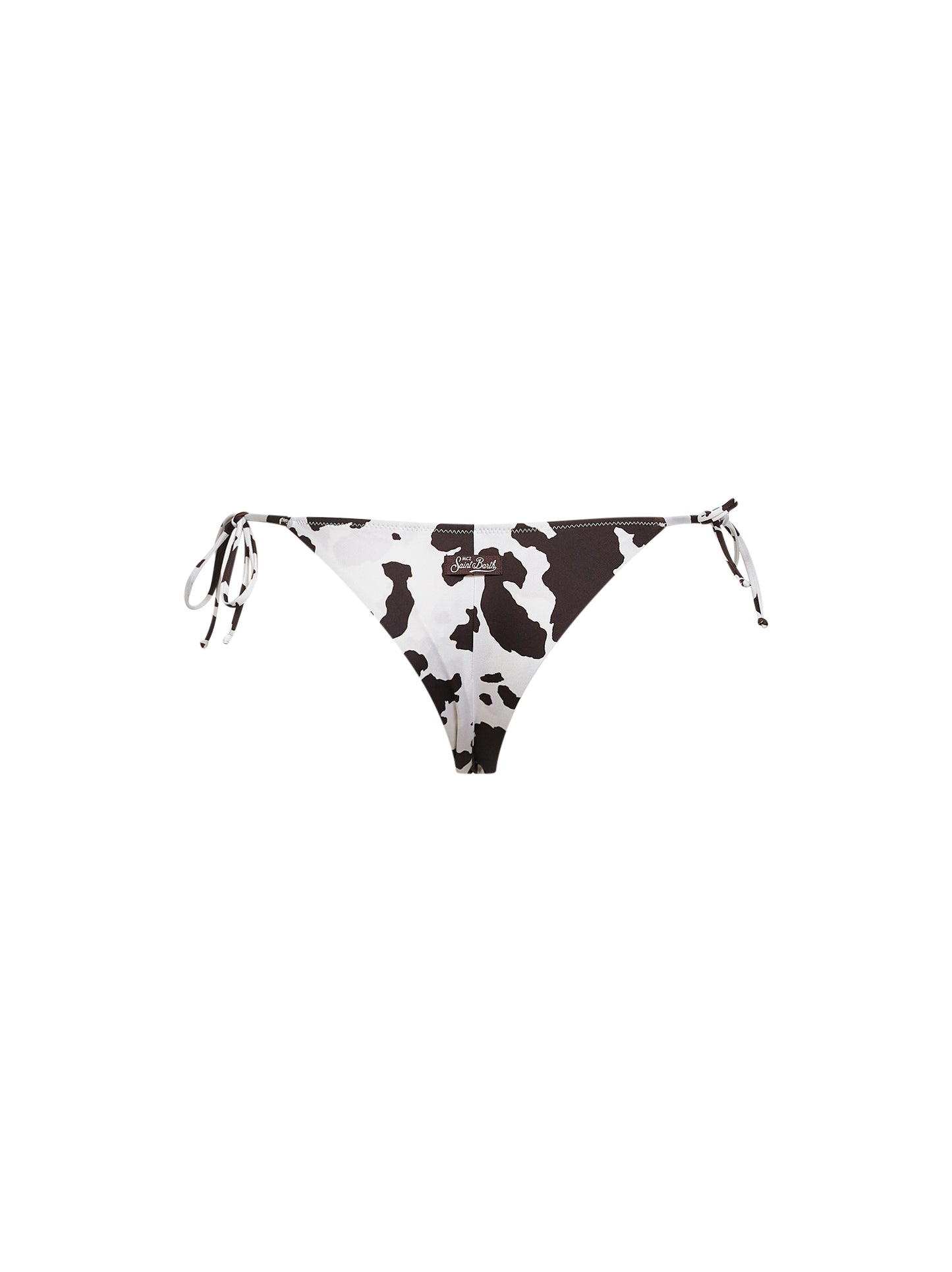Cow-print lycra Marielle classic bikini bottom