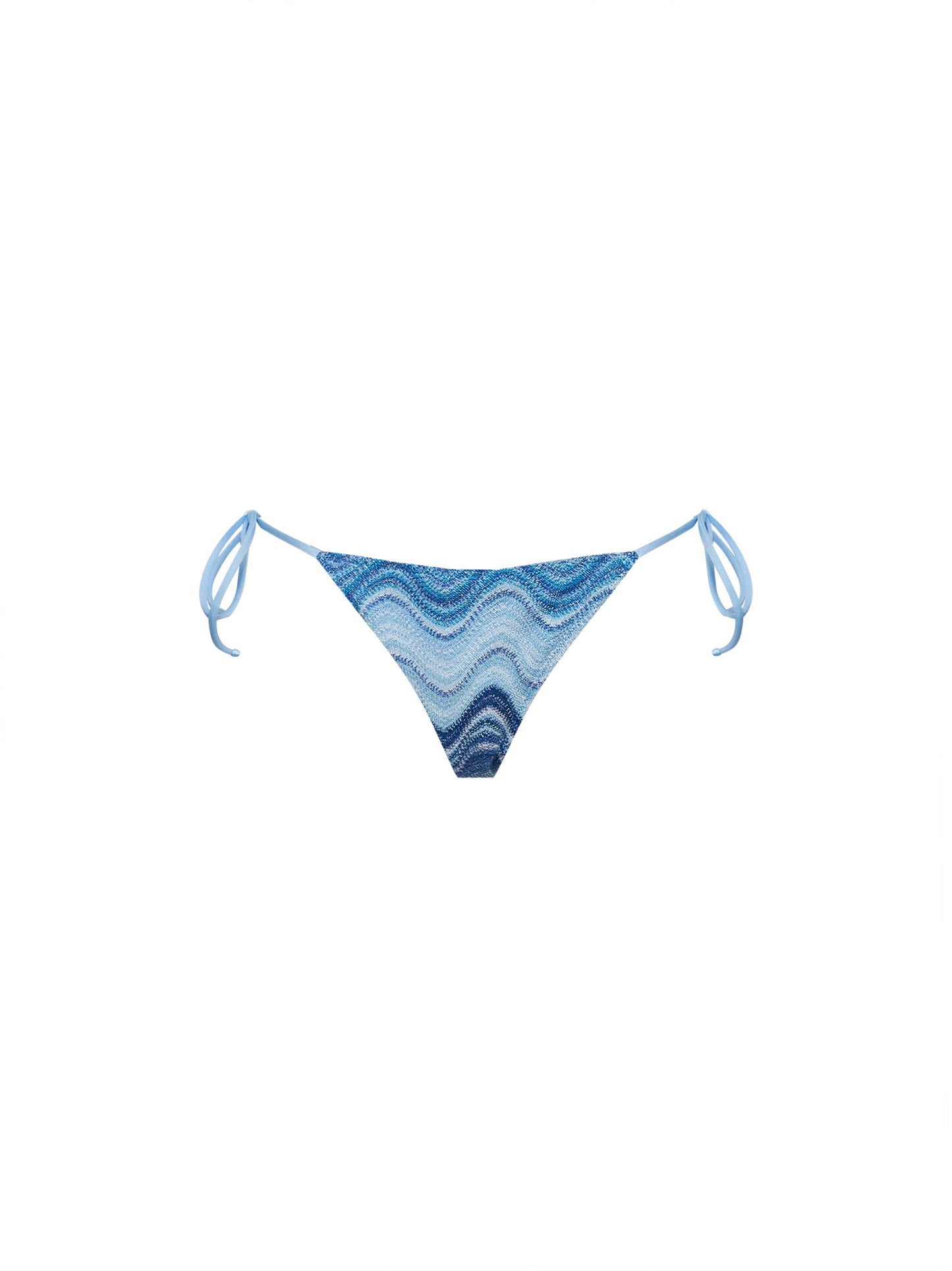 Light blue wave rachel knit Marielle classic bikini bottom