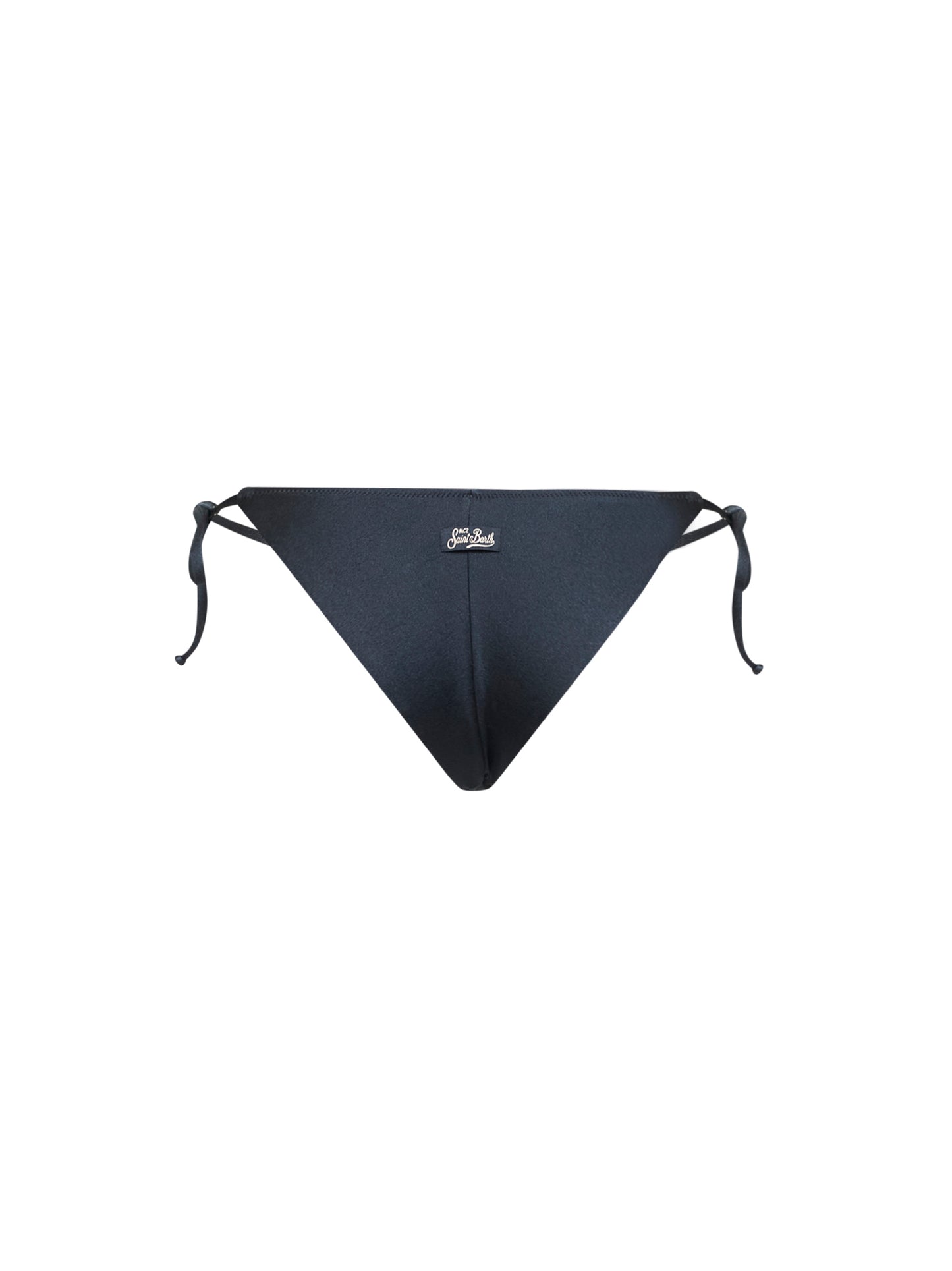 Slip mare brasiliana Marielle Plate in lycra glossy finish blu