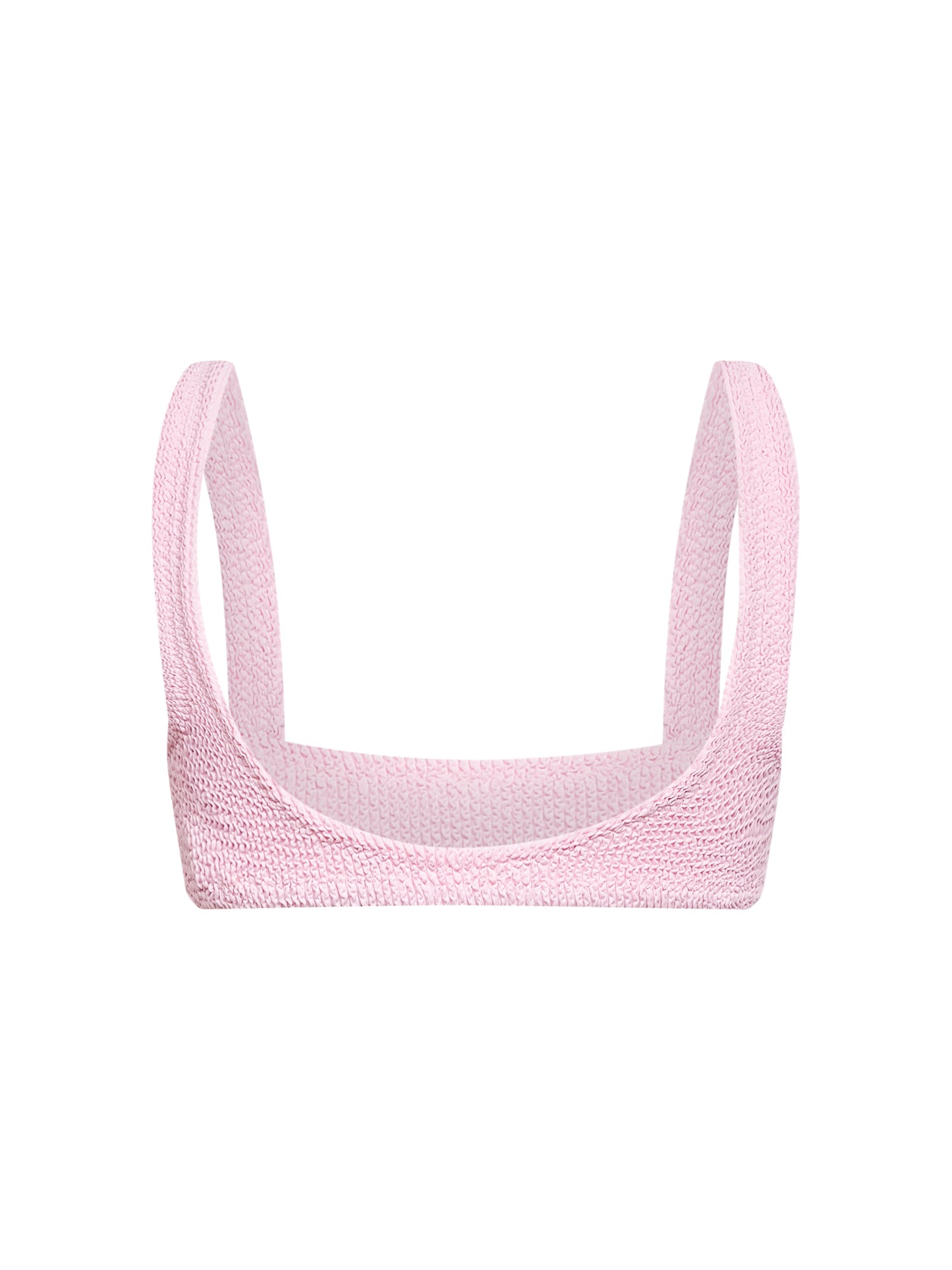 Pink Naima classic crinkle bralette bikini top