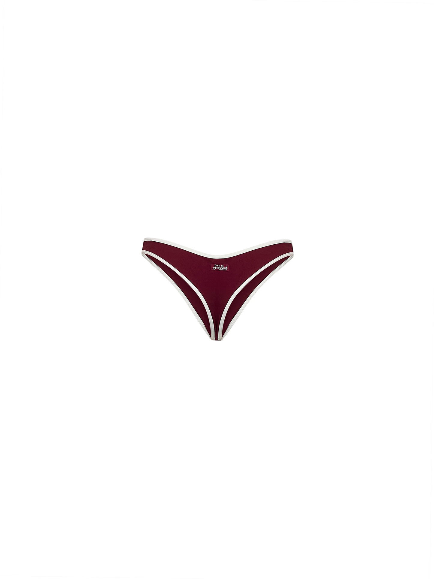 Slip bikini brasiliana Naomi String in lycra bordeaux