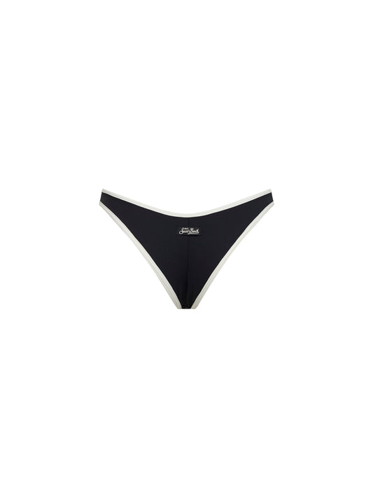 Black lycra Naomi String brazilian bikini bottom