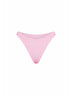 Slip bikini sgambato Naomi in tessuto crinkle rosa