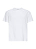White fresh cotton crepe Orson T-shirt with embroidery