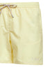 Shorts da mare classico Patmos giallo chiaro con ricamo logo