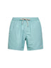 Shorts da mare classico Patmos verde salvia con ricamo logo