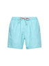 Shorts da mare classico Patmos verde acqua con ricamo logo