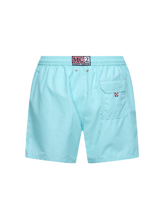 Water green logo embroidered Patmos classic swim shorts