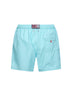 Shorts da mare classico Patmos verde acqua con ricamo logo