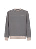Blue and cream striped cotton and linen Ponza sweatshirt