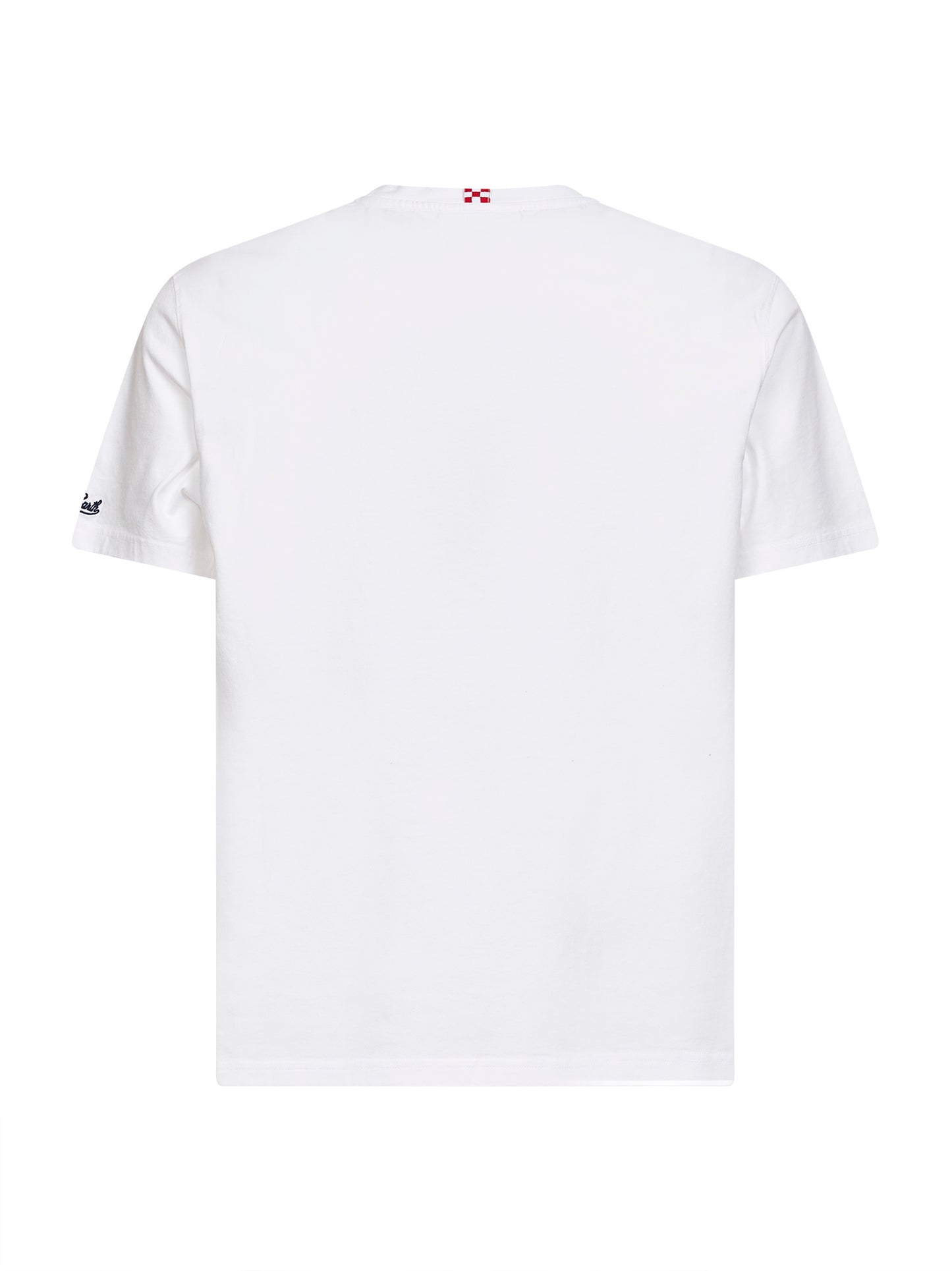 White Aperitivo a Portofino-embroidered Portofino T-shirt - PORTOFINO DRY GIN SPECIAL EDITION