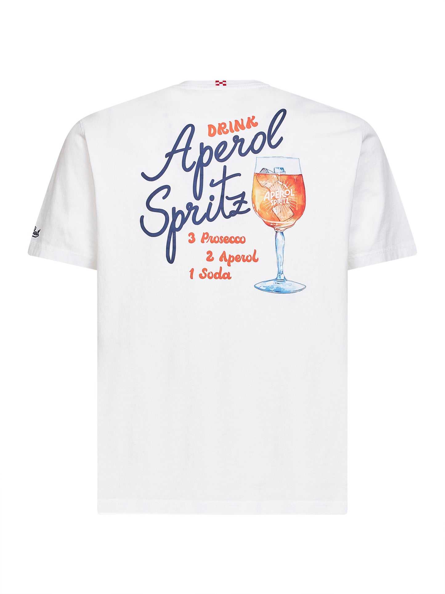 T-shirt Portland bianca con stampa Aperol Spritz - Edizione Speciale