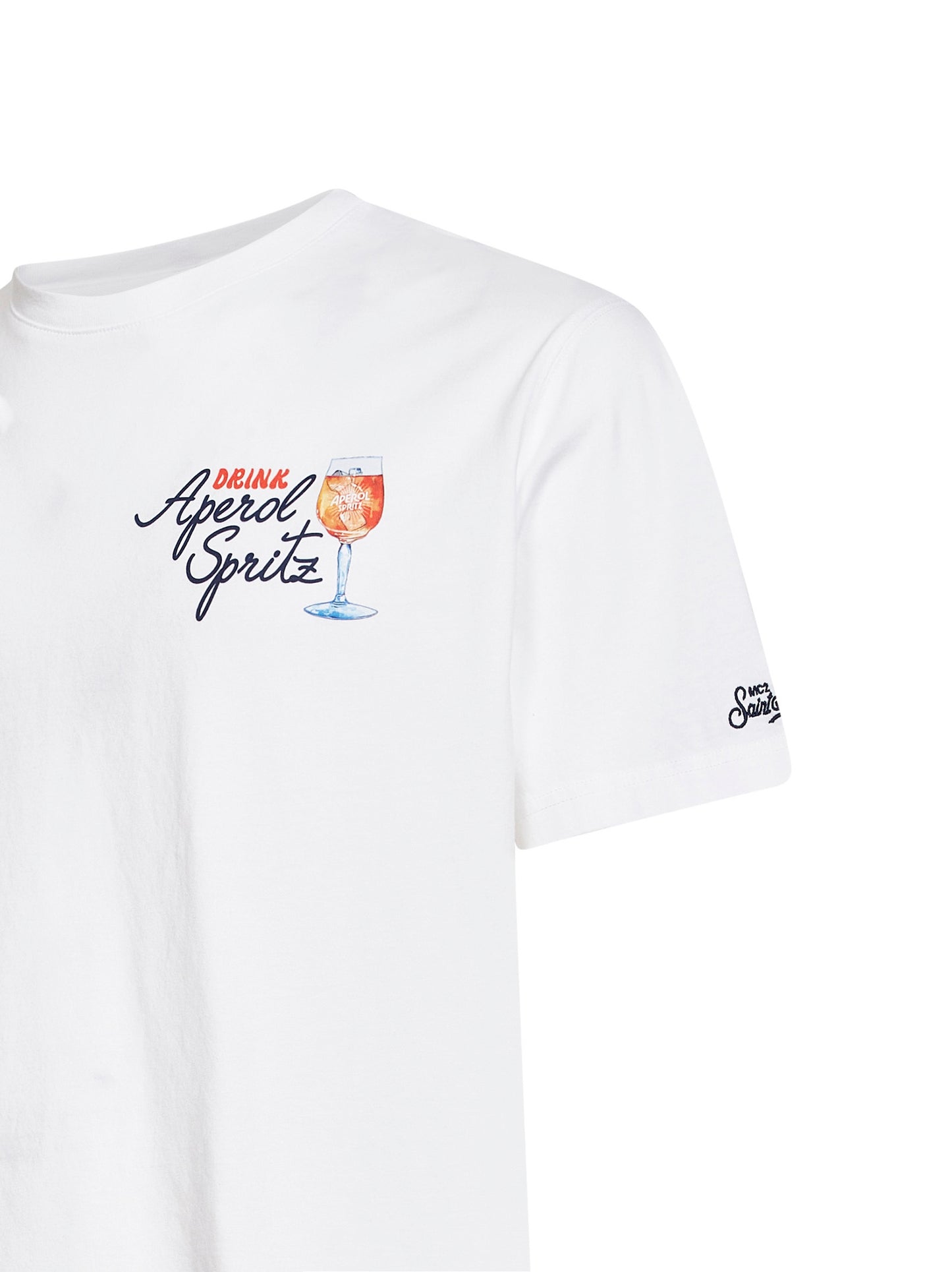 T-shirt Portland bianca con stampa Aperol Spritz - Edizione Speciale