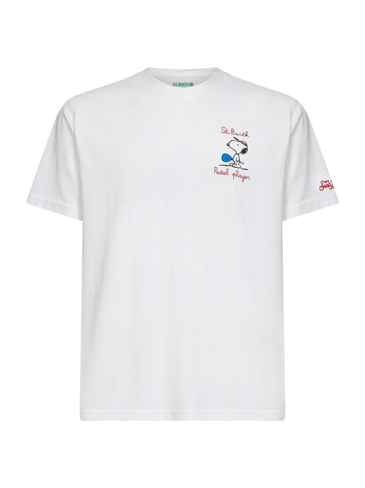 T-shirt Portland bianca con stampa Snoopy- Edizione Speciale